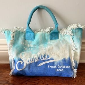 MC2 Saint Barth Blue and White Tote Bag Beach Bag